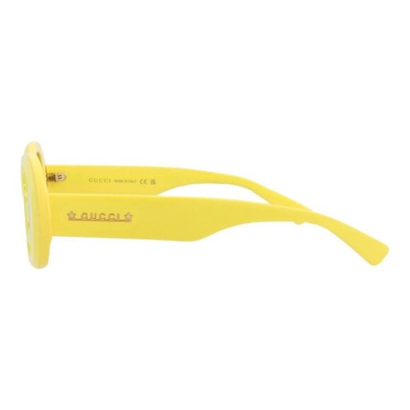 Gucci Womens Round/Oval Yellow Yellow Green Fashion Designer Eyewear - Picture 3 of 4